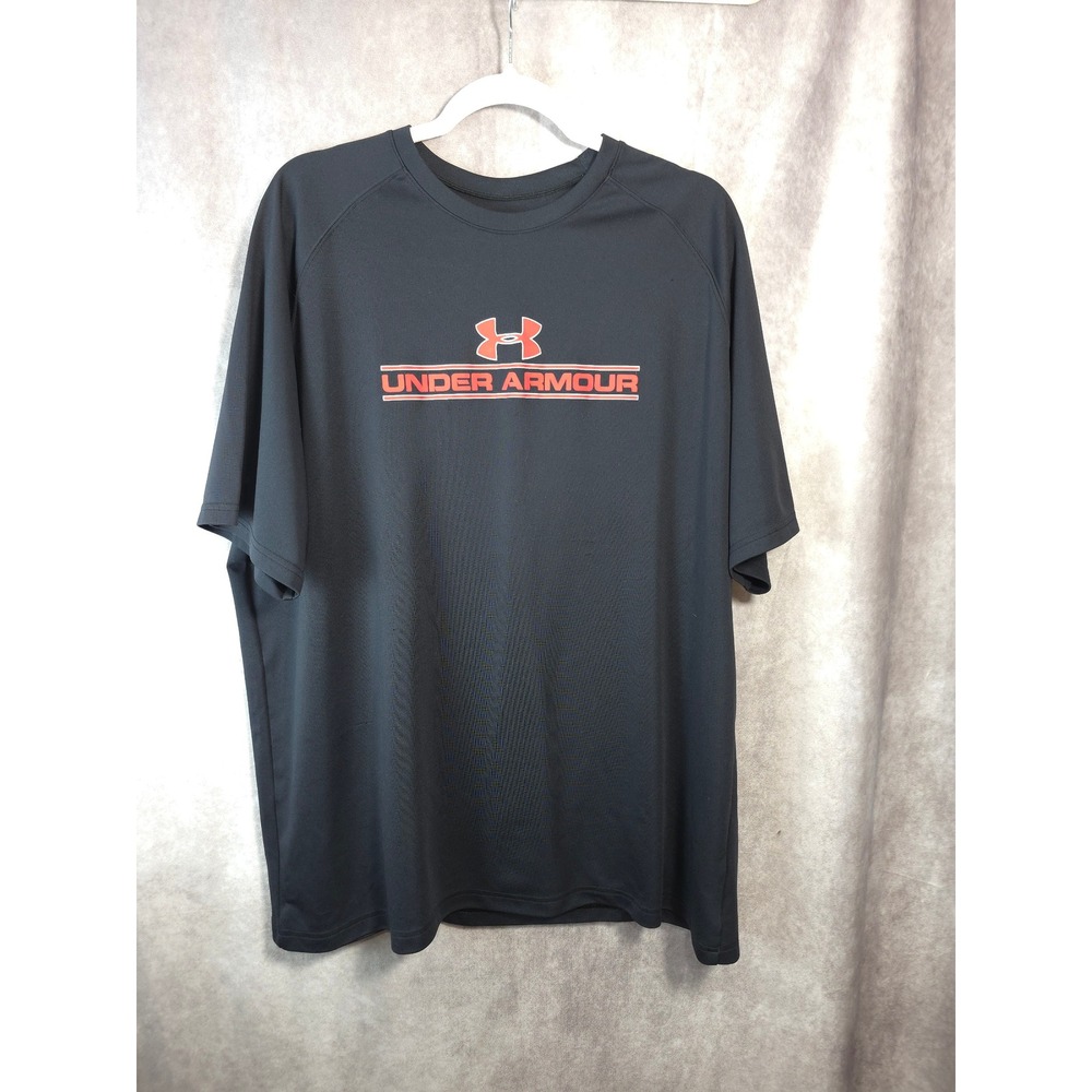 Under Armour Men's Black Short Sleeve Athletic T-Shirt XXL